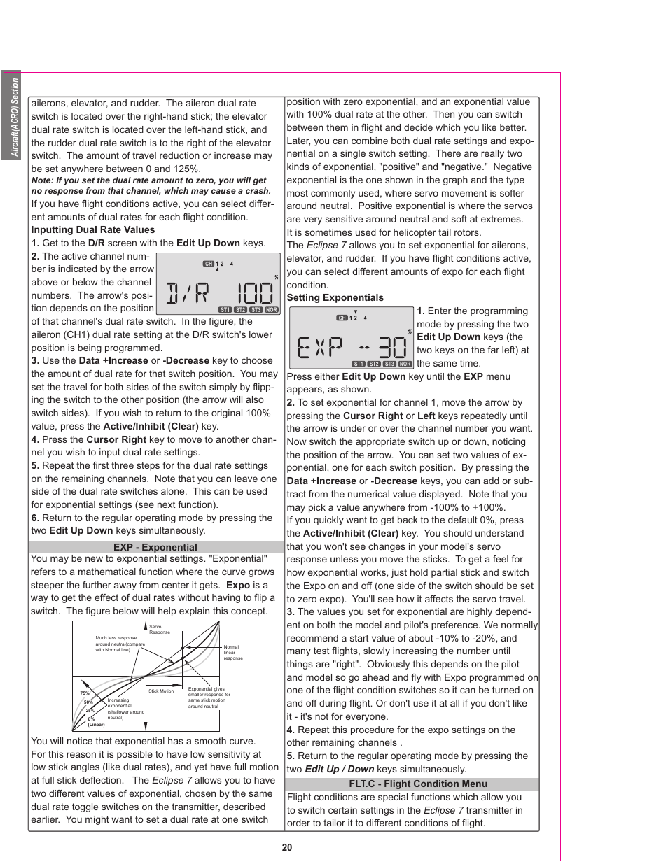 HITEC Eclipse 7 User Manual | Page 20 / 48