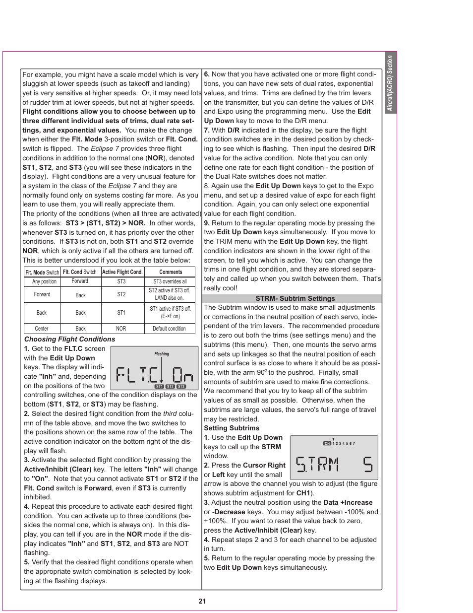 HITEC Eclipse 7 User Manual | Page 21 / 48