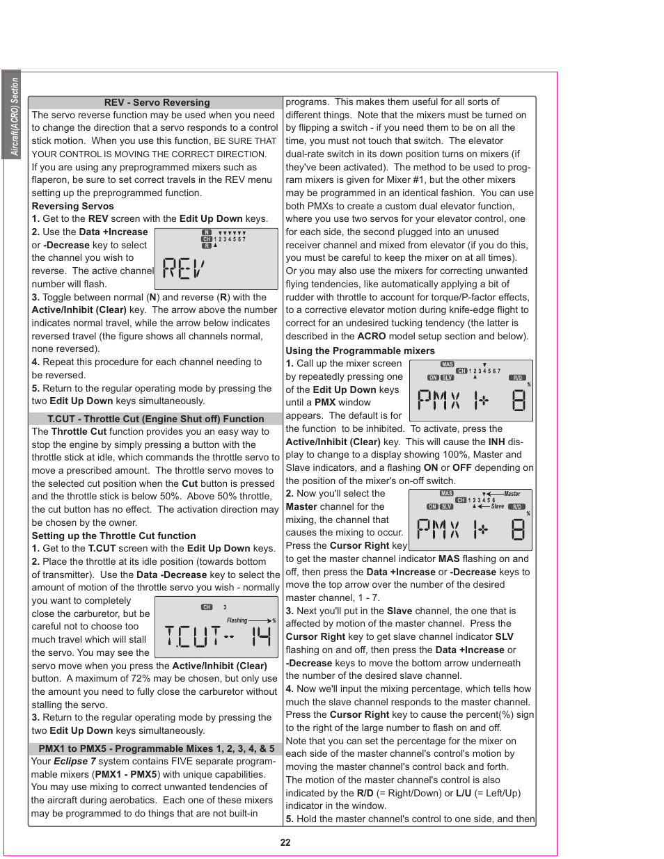 HITEC Eclipse 7 User Manual | Page 22 / 48