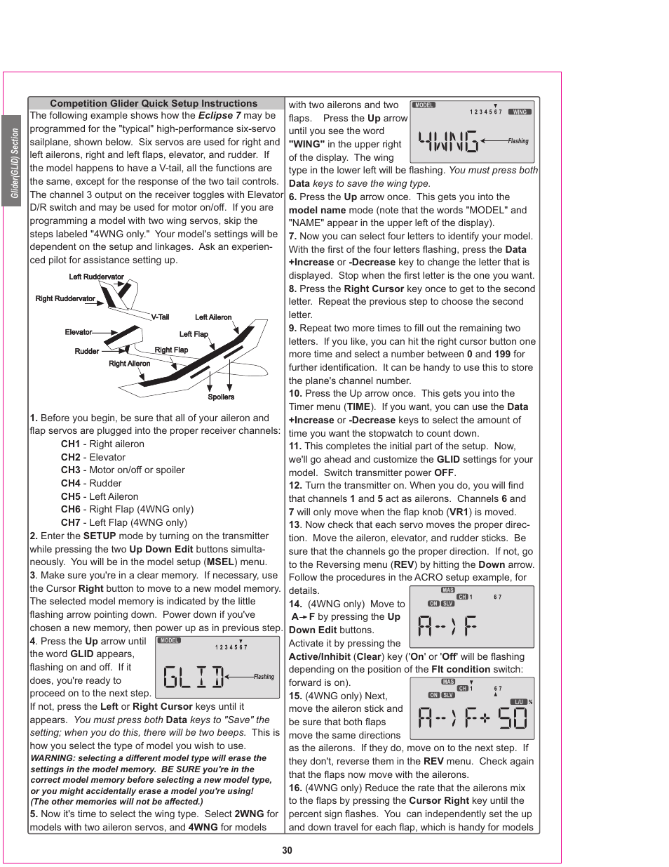 HITEC Eclipse 7 User Manual | Page 30 / 48