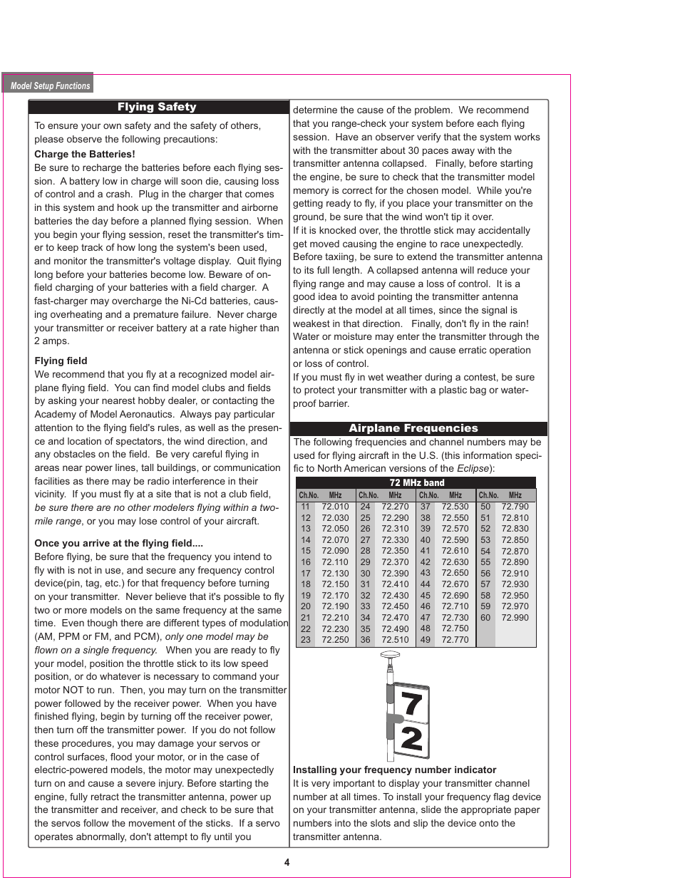 HITEC Eclipse 7 User Manual | Page 4 / 48