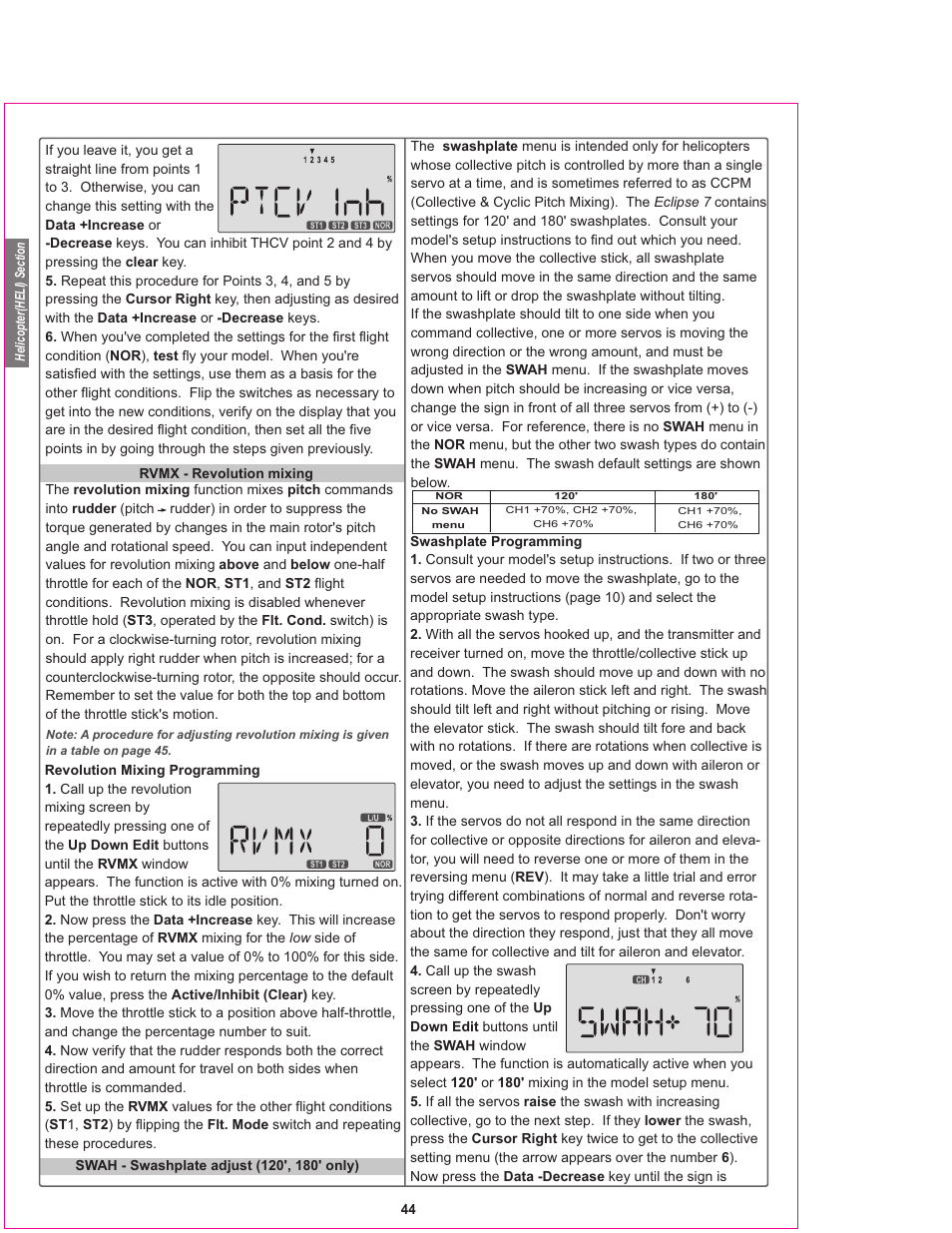 HITEC Eclipse 7 User Manual | Page 44 / 48