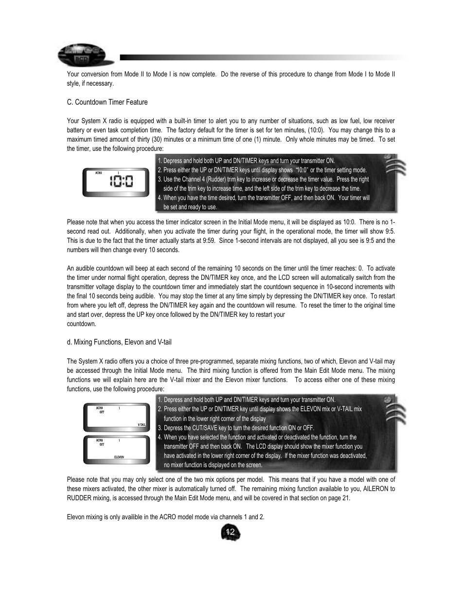 HITEC Flash 5 SX User Manual | Page 12 / 23