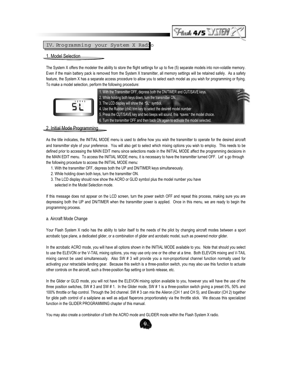 HITEC Flash 5 SX User Manual | Page 9 / 23