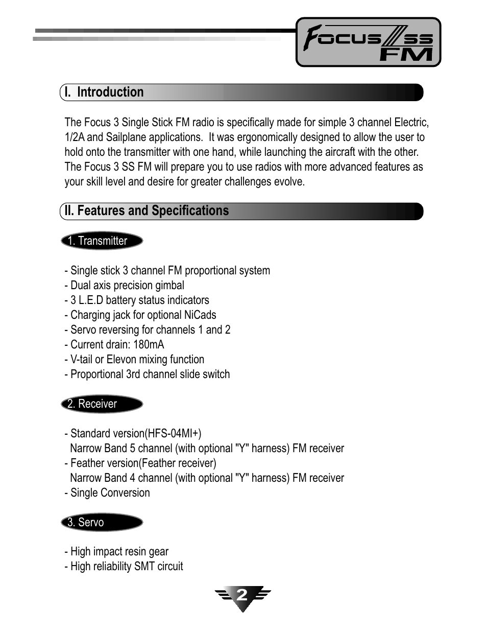 HITEC Focus III FM User Manual | Page 3 / 10