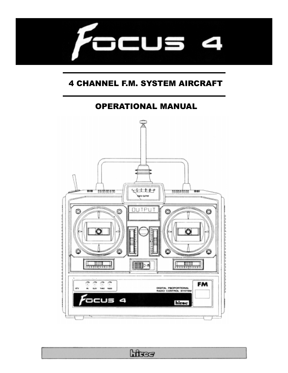 HITEC Focus 4 FM User Manual | 8 pages