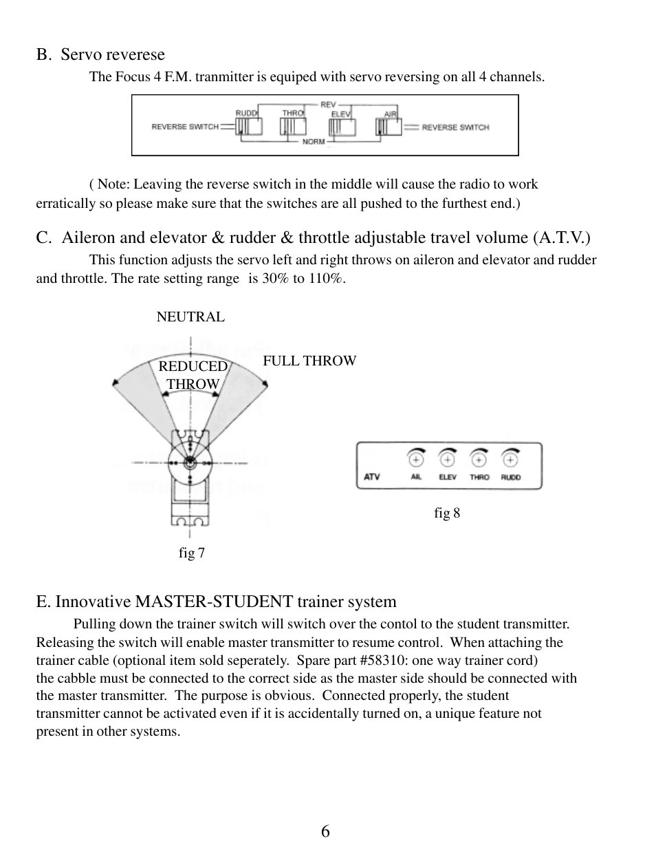 HITEC Focus 4 FM User Manual | Page 7 / 8