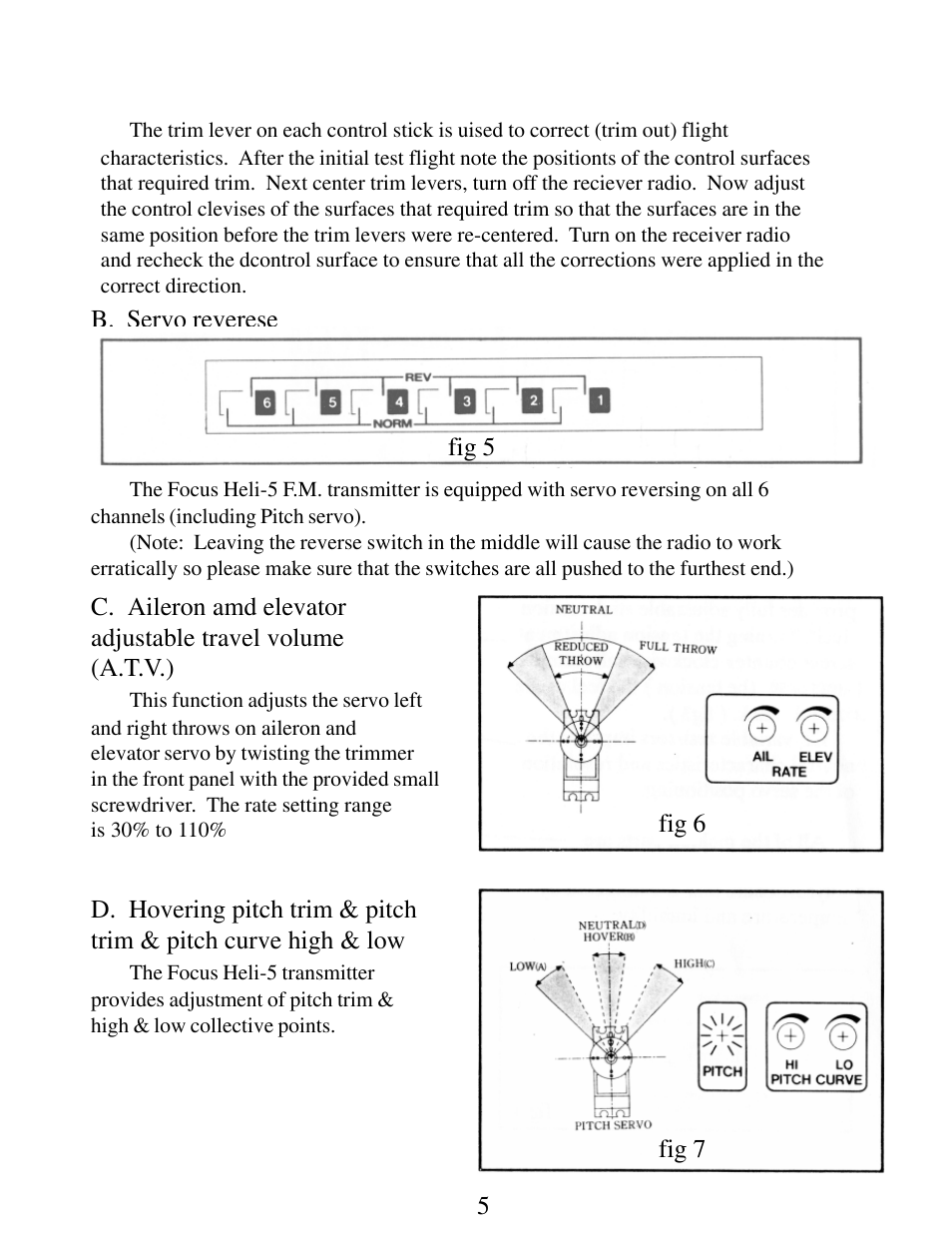 HITEC Focus Heli 5 FM User Manual | Page 6 / 8