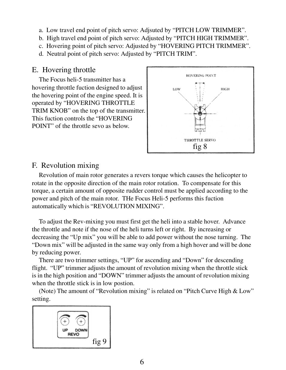 HITEC Focus Heli 5 FM User Manual | Page 7 / 8