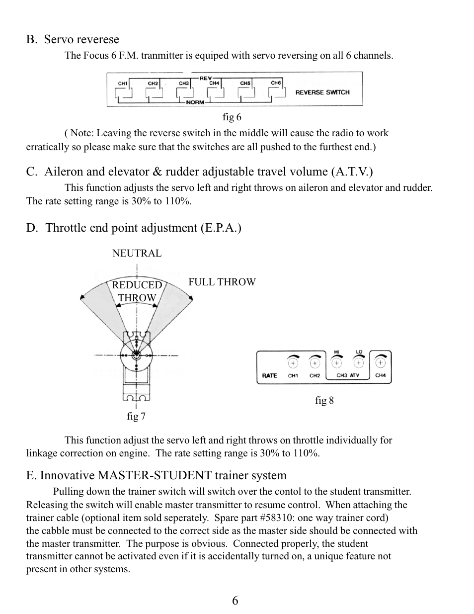 HITEC Focus 6 FM User Manual | Page 7 / 8