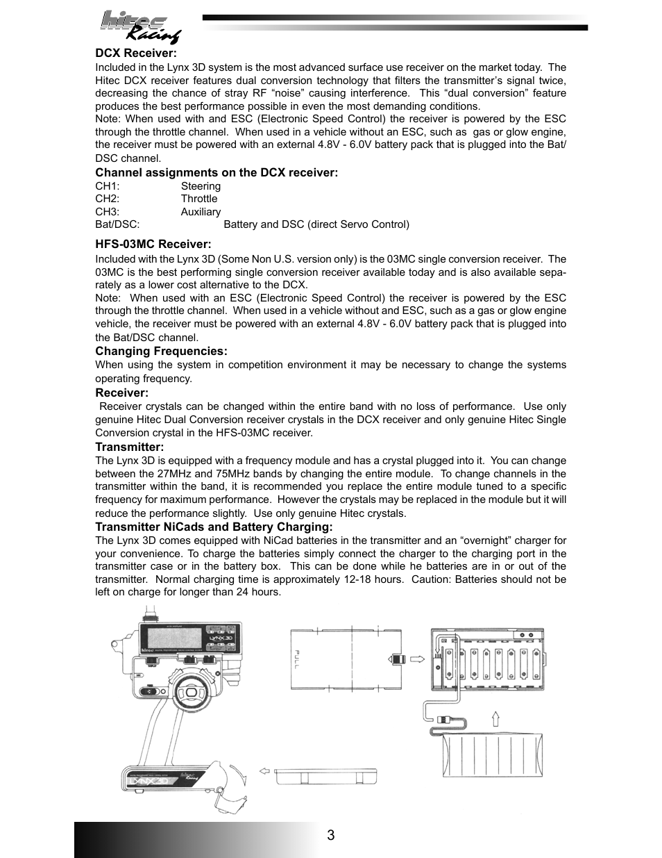 HITEC Lynx 3D User Manual | Page 4 / 16