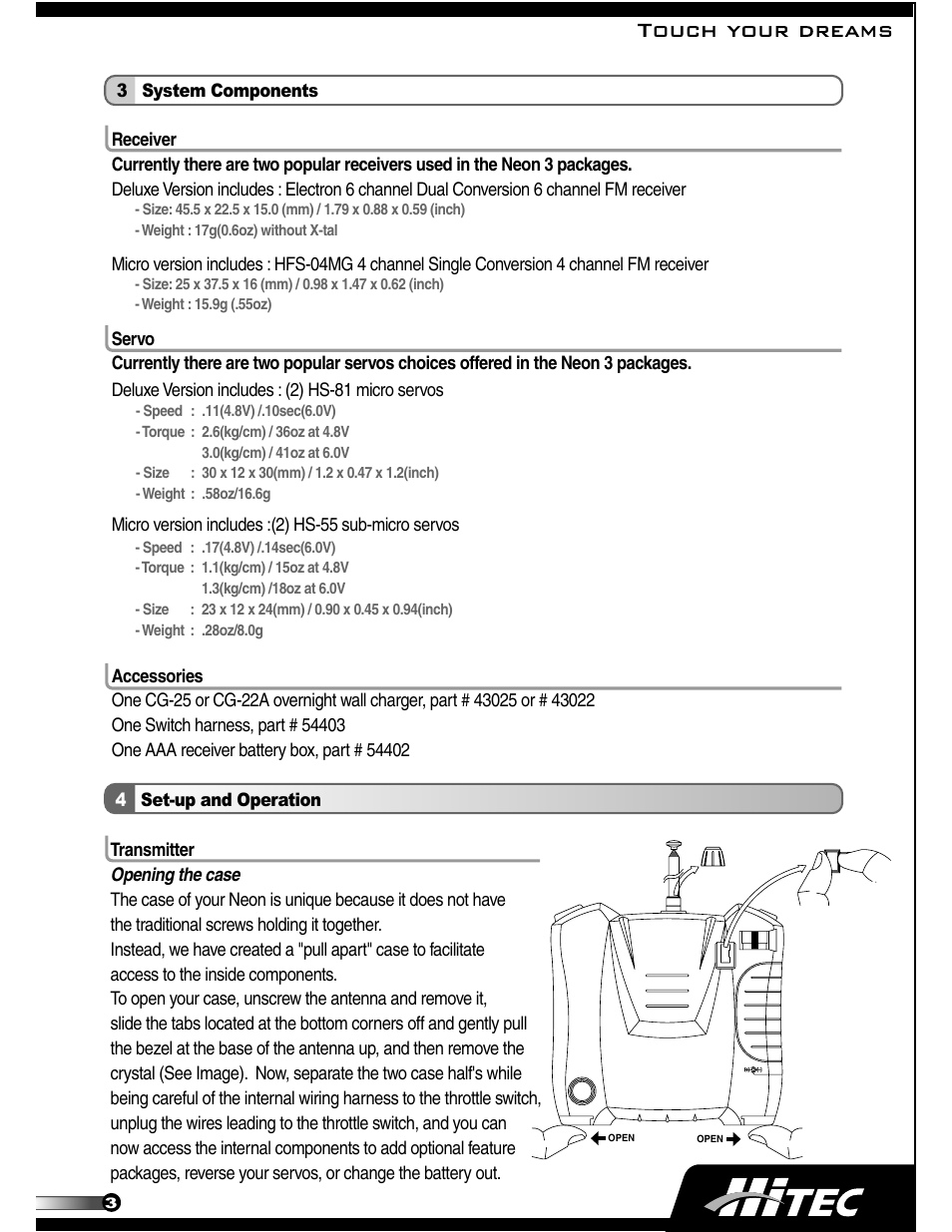 HITEC Neon SS User Manual | Page 3 / 8