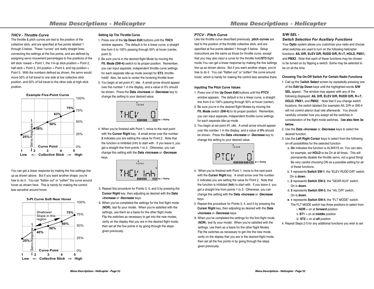 Menu descriptions - helicopter | HITEC Optic 6 User Manual | Page 27 / 30