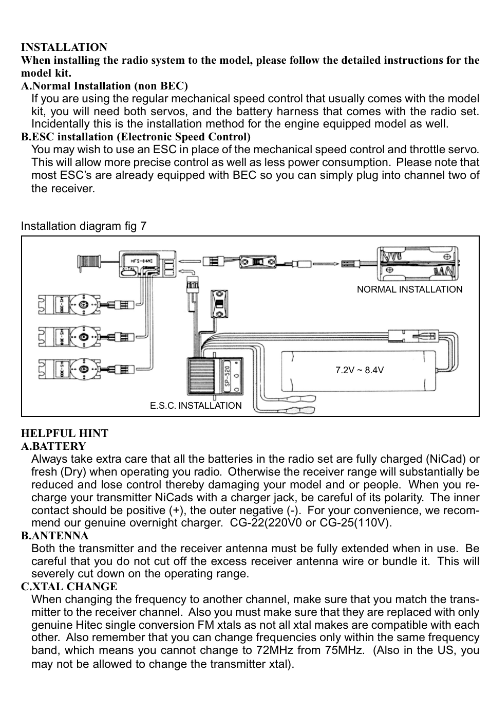 HITEC Ranger III FM User Manual | Page 7 / 8