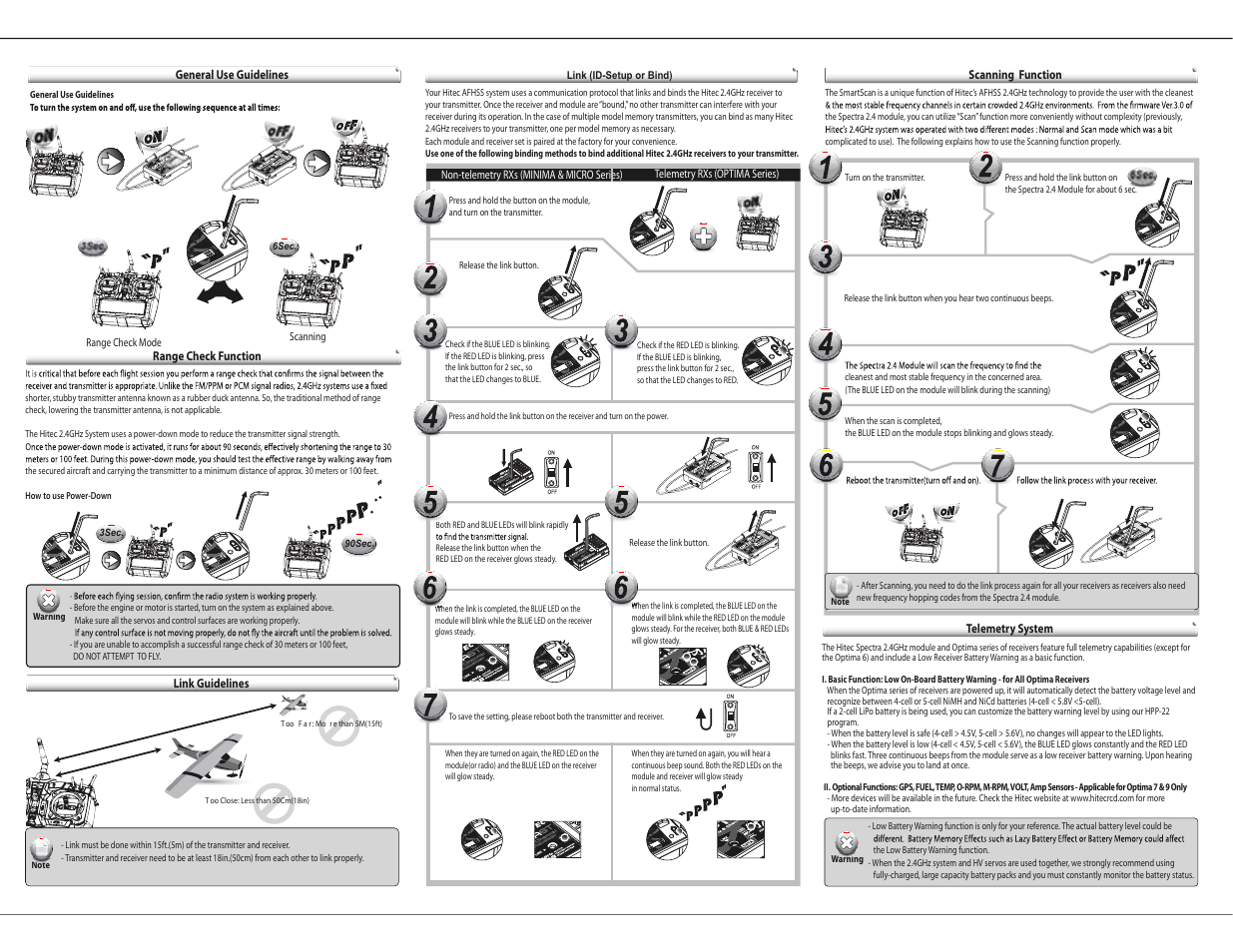 HITEC Spectra 2.4 Module User Manual | Page 2 / 2