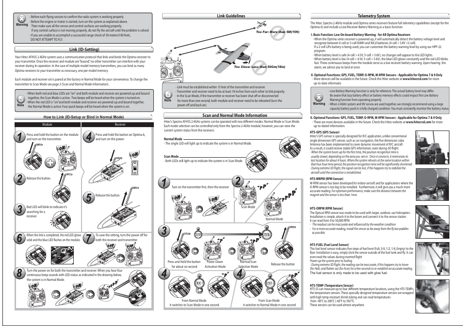 HITEC Spectra 2.4J Module User Manual | Page 2 / 2