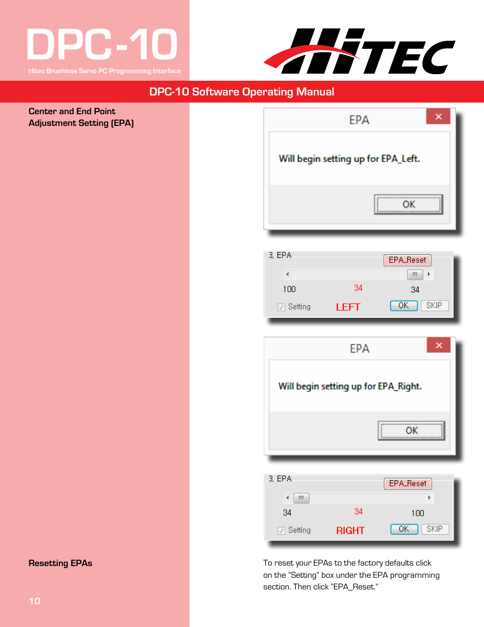 Dpc-10 | HITEC DPC-10 User Manual | Page 10 / 13