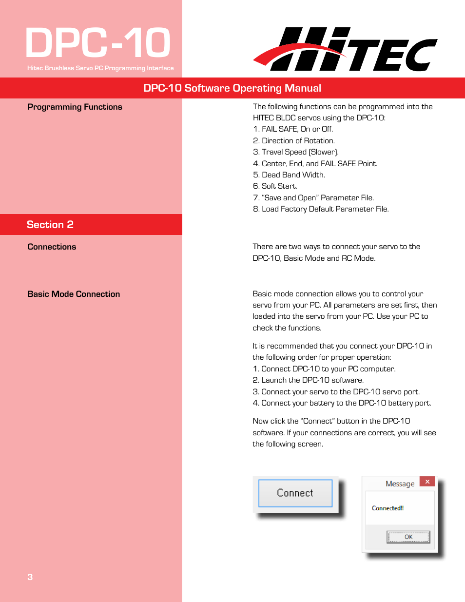 Dpc-10 | HITEC DPC-10 User Manual | Page 3 / 13