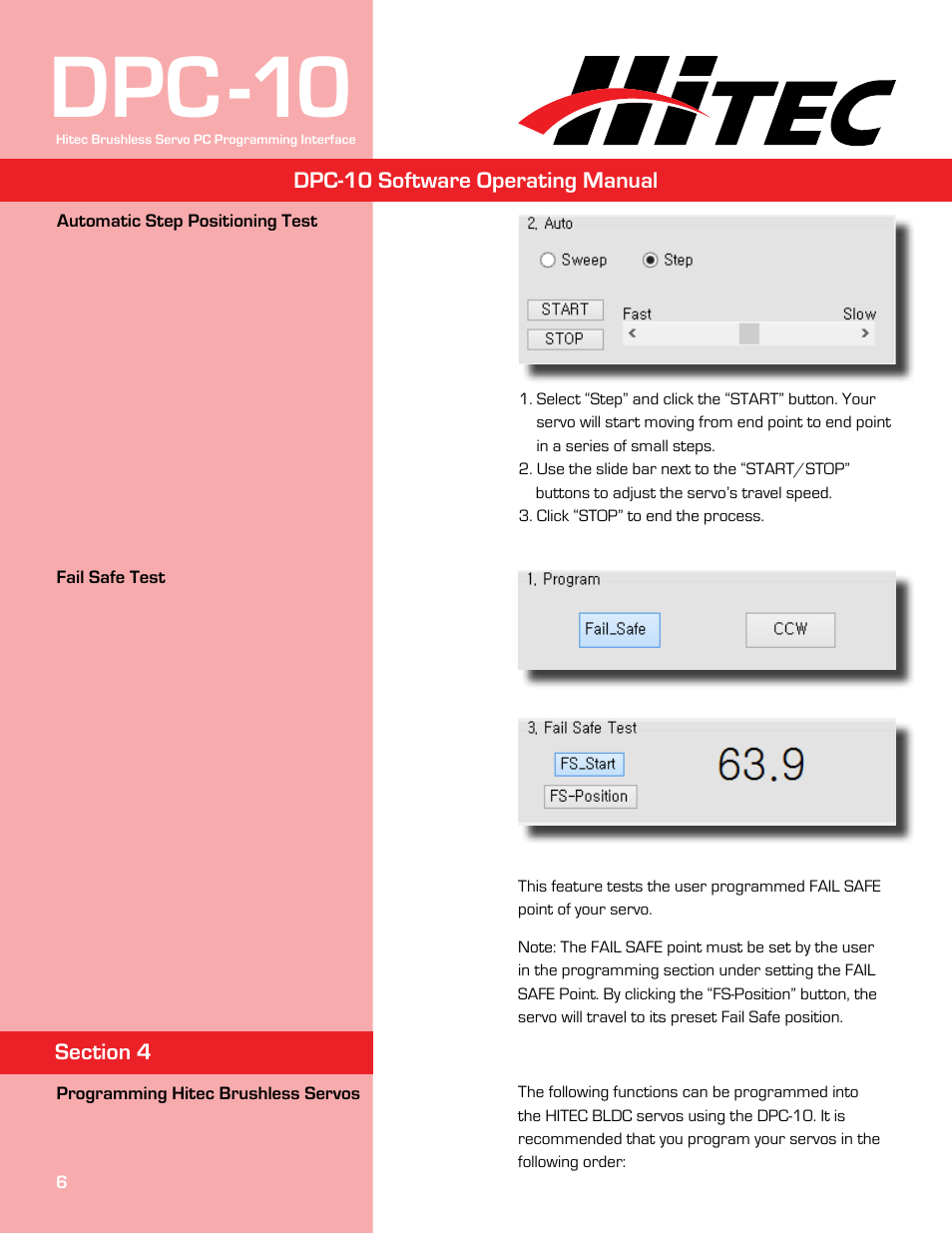 Dpc-10 | HITEC DPC-10 User Manual | Page 6 / 13