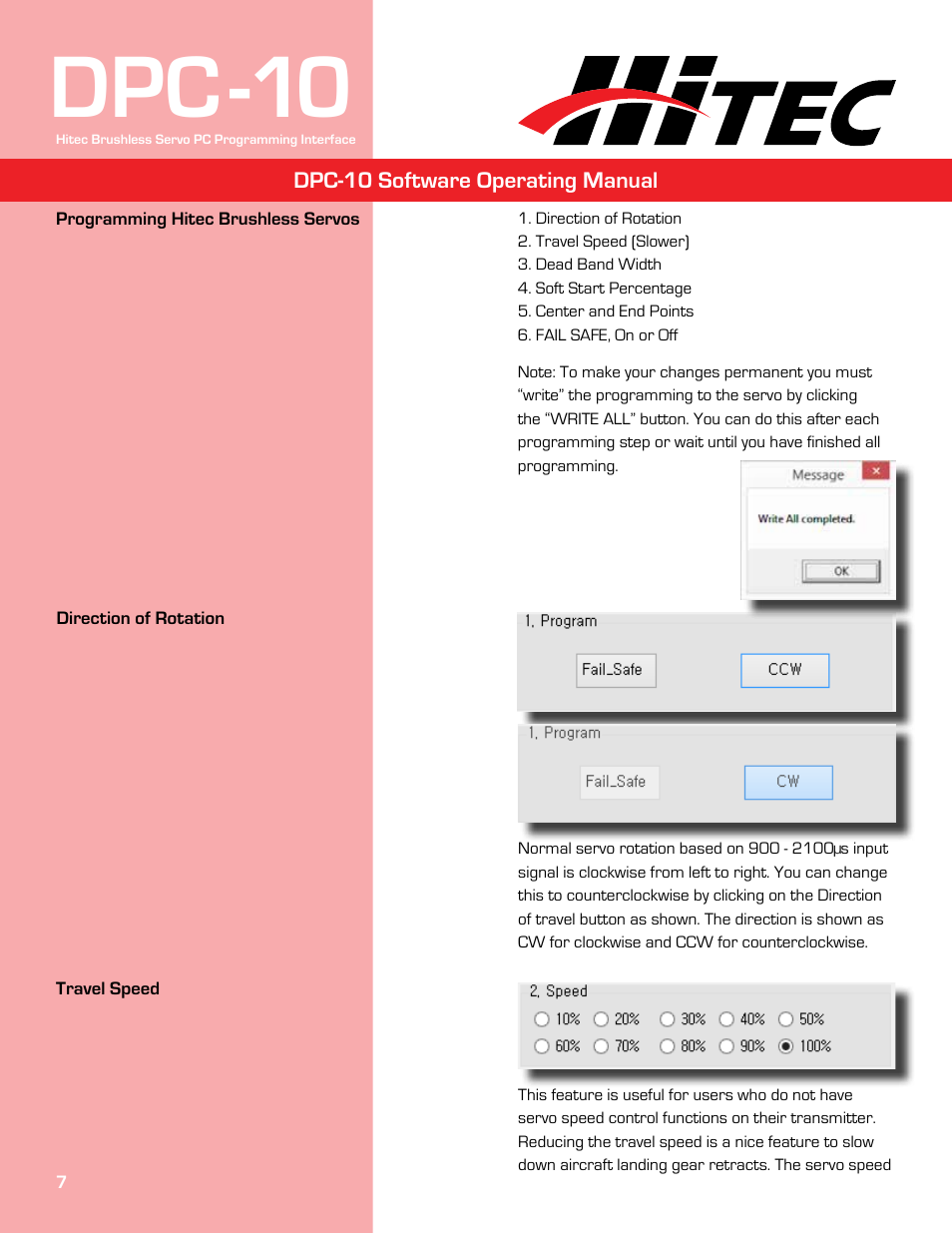 Dpc-10 | HITEC DPC-10 User Manual | Page 7 / 13