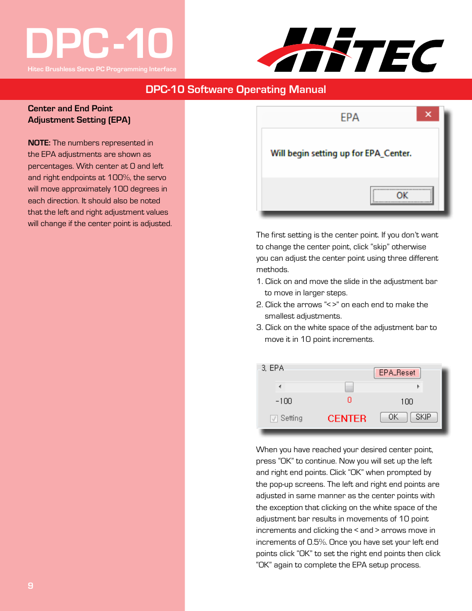 Dpc-10 | HITEC DPC-10 User Manual | Page 9 / 13