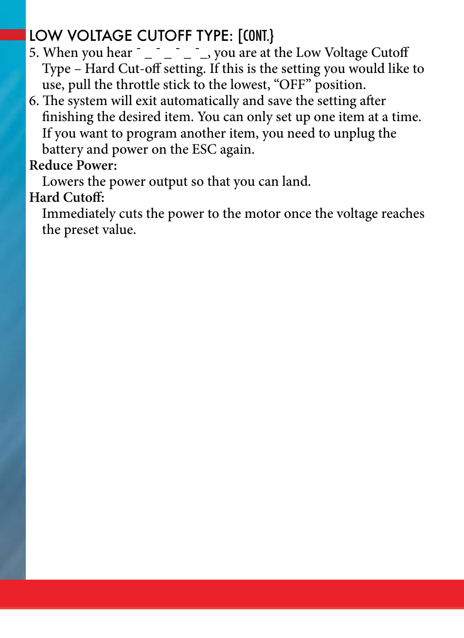 HITEC ENERGY SPORT ESC SERIES User Manual | Page 13 / 16