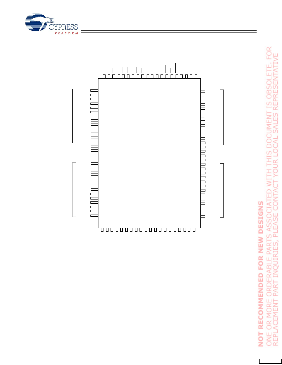 Pin configuration, Pin tqfp pinout (3 chip enables) (a version) | Cypress CY7C1364C User Manual | Page 3 / 18