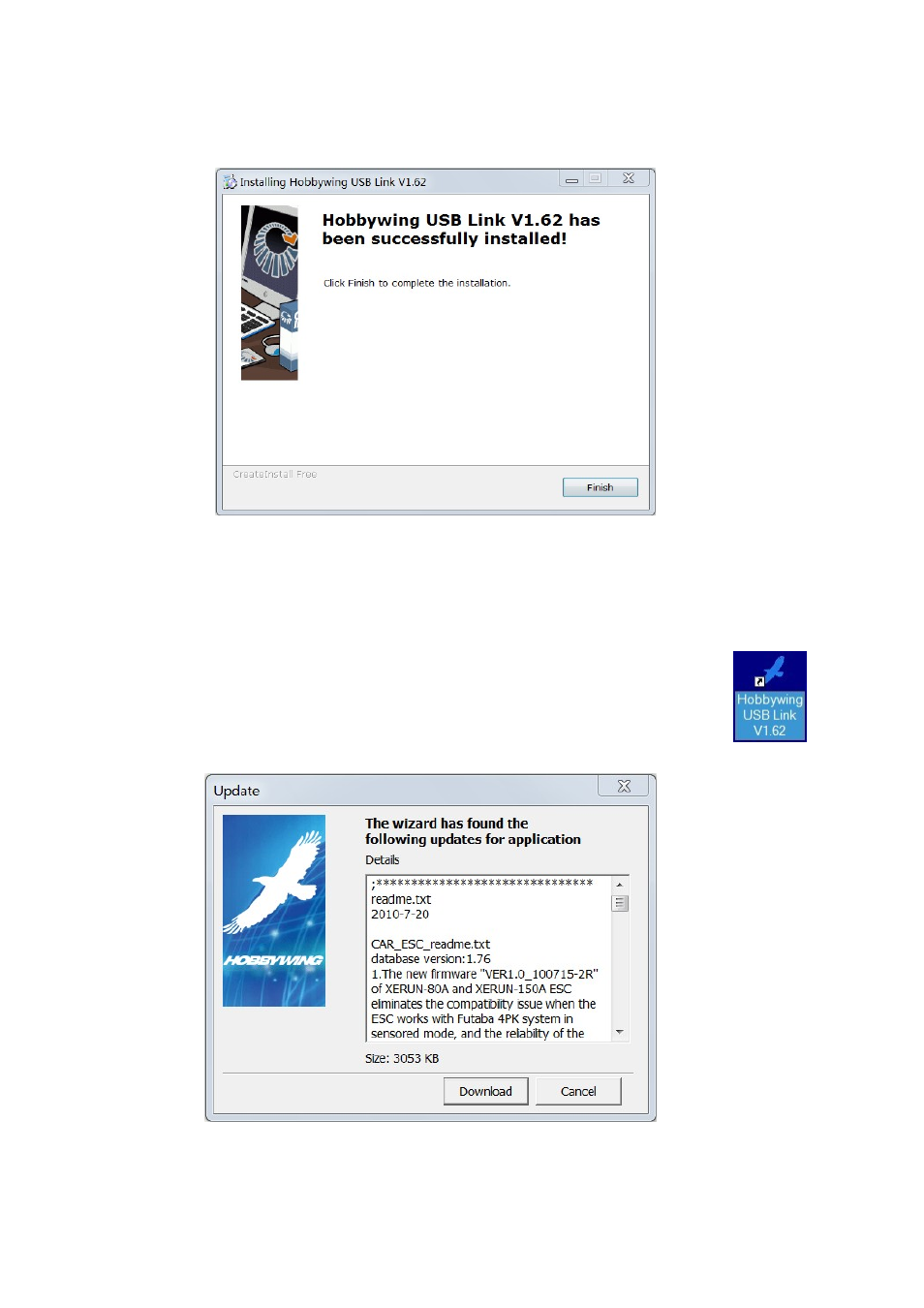 2 launch software | Hobbywing USB Link Software User Manual | Page 2 / 9