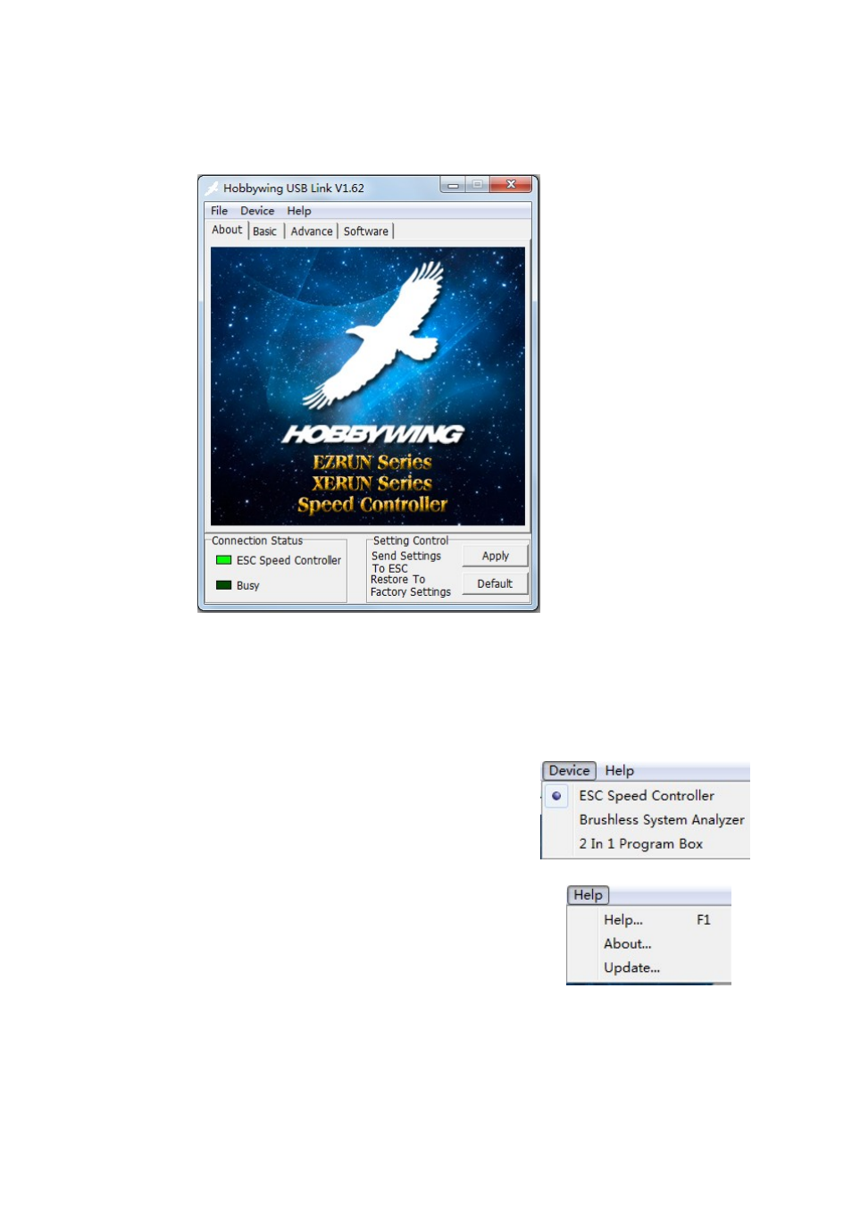 3 user interface | Hobbywing USB Link Software User Manual | Page 3 / 9