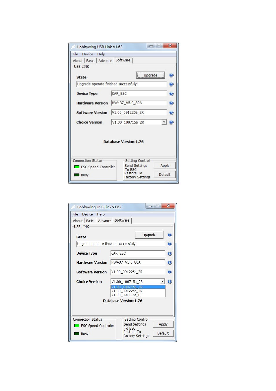 Hobbywing USB Link Software User Manual | Page 7 / 9