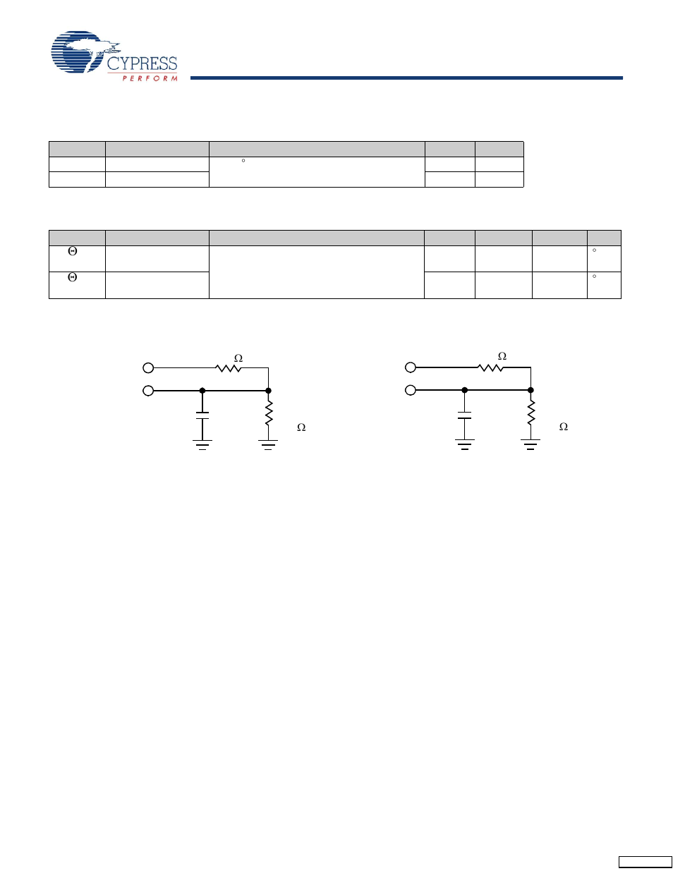 Capacitance, Thermal resistance, Ac test loads | Ac test conditions | Cypress CY14E102L User Manual | Page 8 / 21