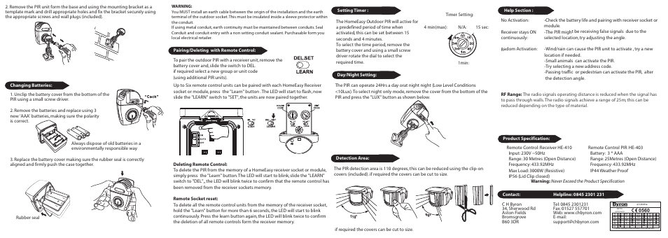 Home Easy HE414 User Manual | Page 2 / 2