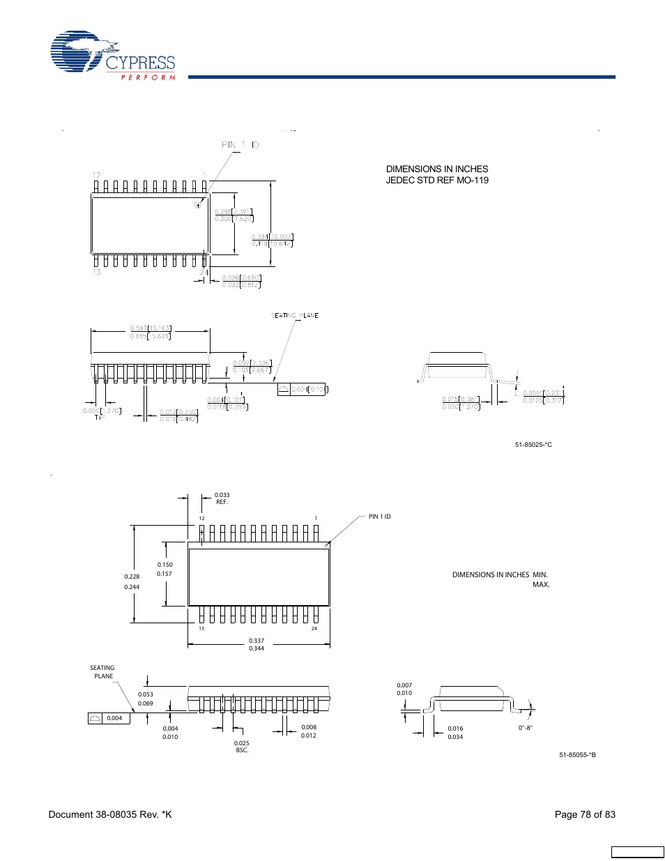 Cypress enCoRe CY7C63310 User Manual | Page 78 / 83