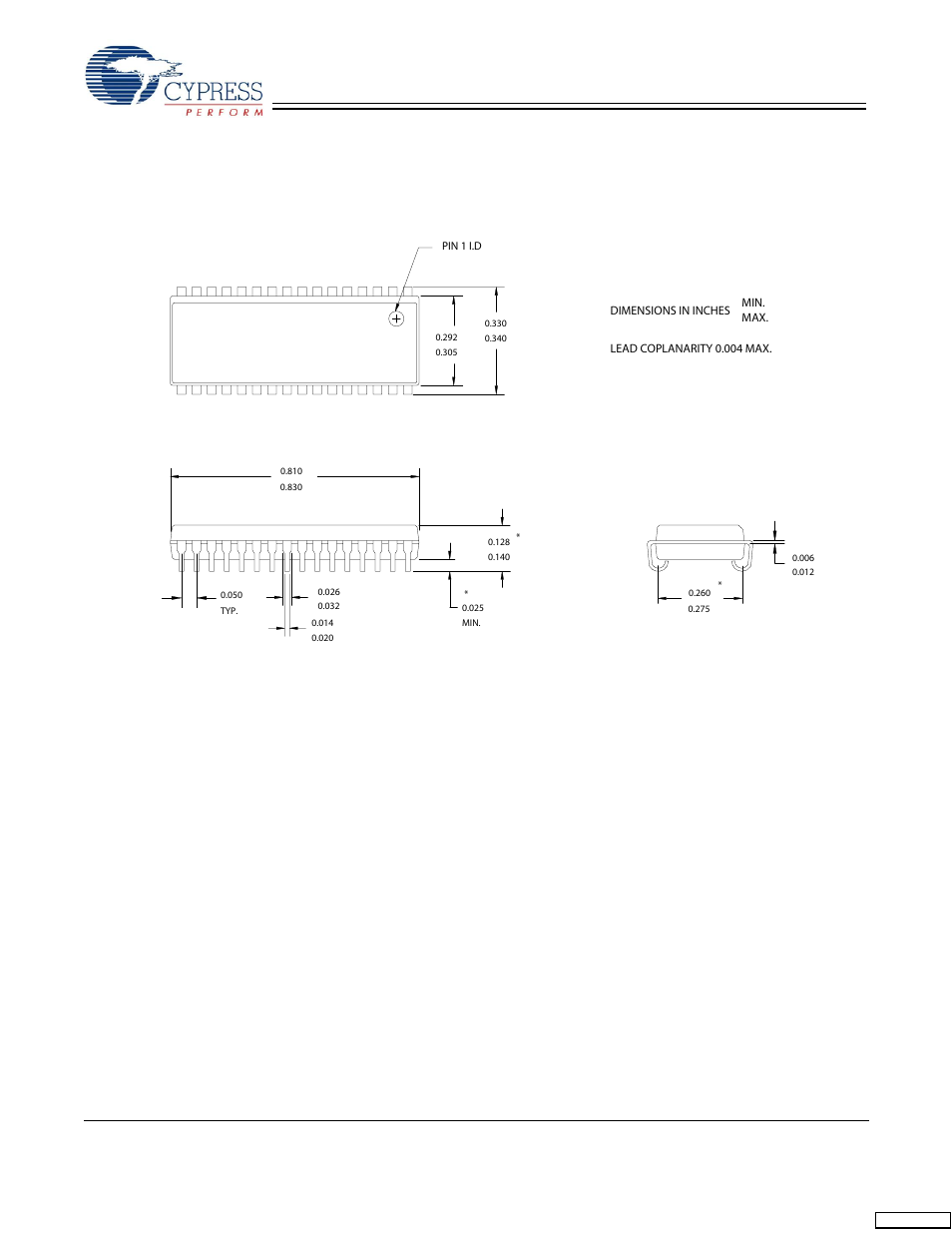 Package diagram | Cypress CY7C1018DV33 User Manual | Page 8 / 9