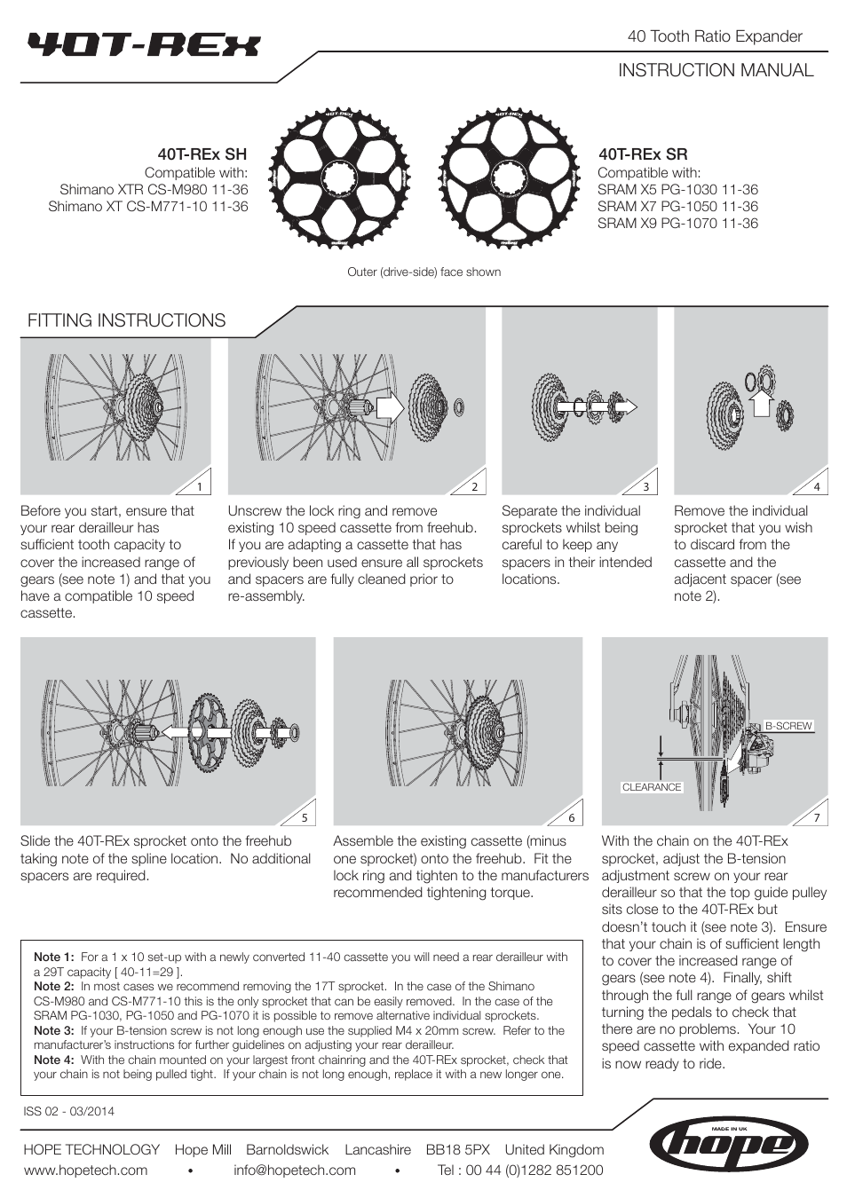 Hope Tech 40T-Rex User Manual | 1 page