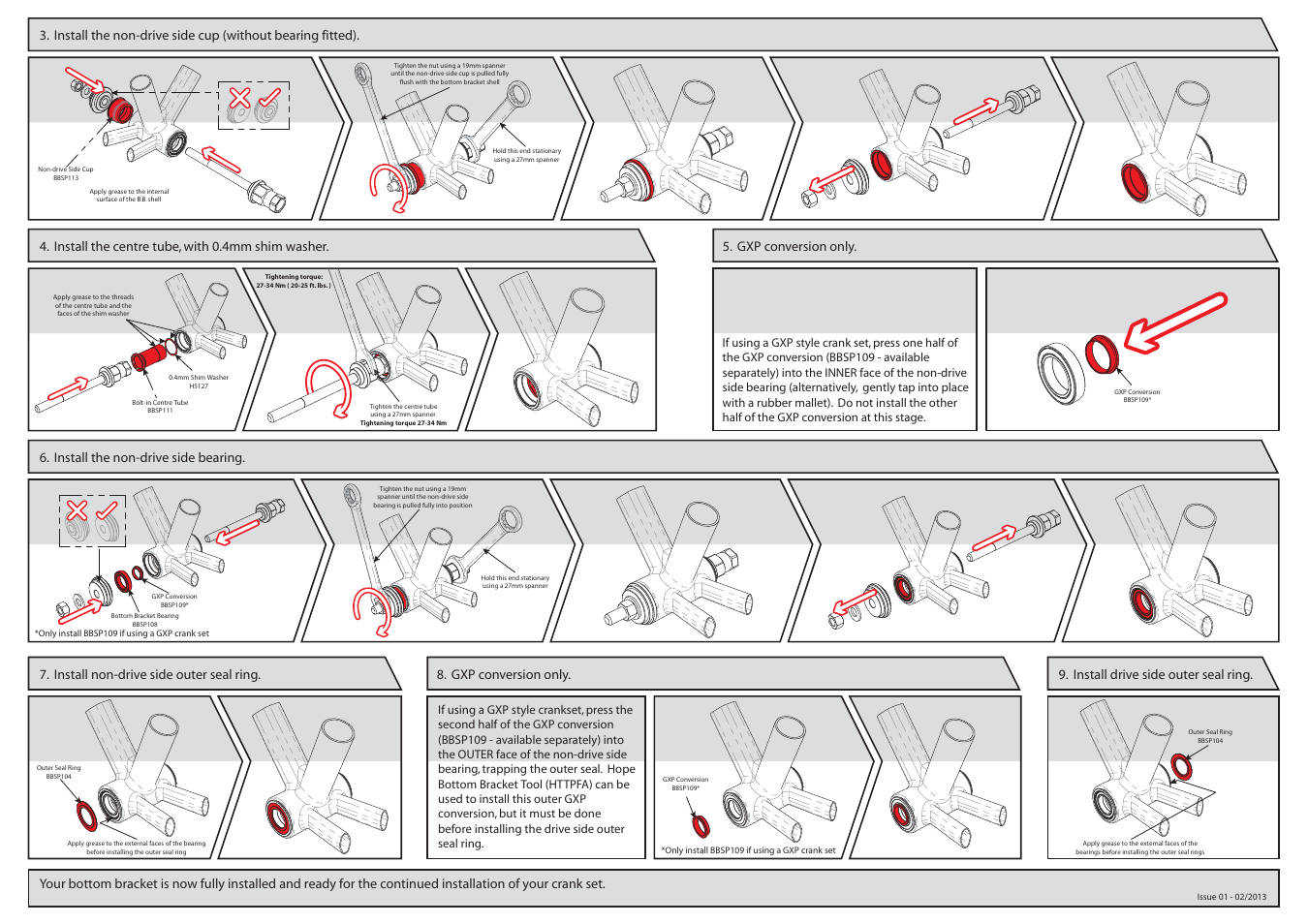 9our | Hope Tech Press-Fit PF41 Bottom Bracket User Manual | Page 2 / 2