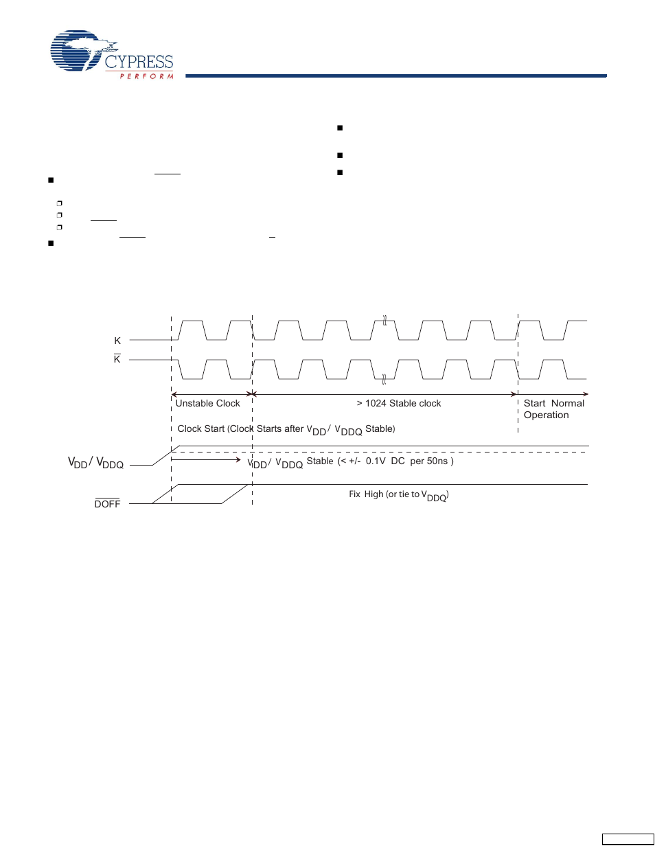 Power up sequence in ddr-ii sram, Power up sequence, Dll constraints | Cypress CY7C1422BV18 User Manual | Page 19 / 30