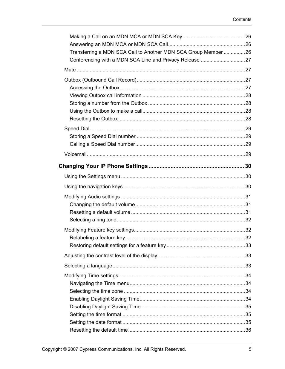 Cypress 1120 User Manual | Page 5 / 39
