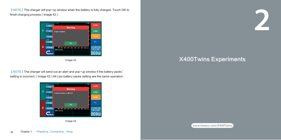 Imaxrc X400 twins User Manual | Page 19 / 24