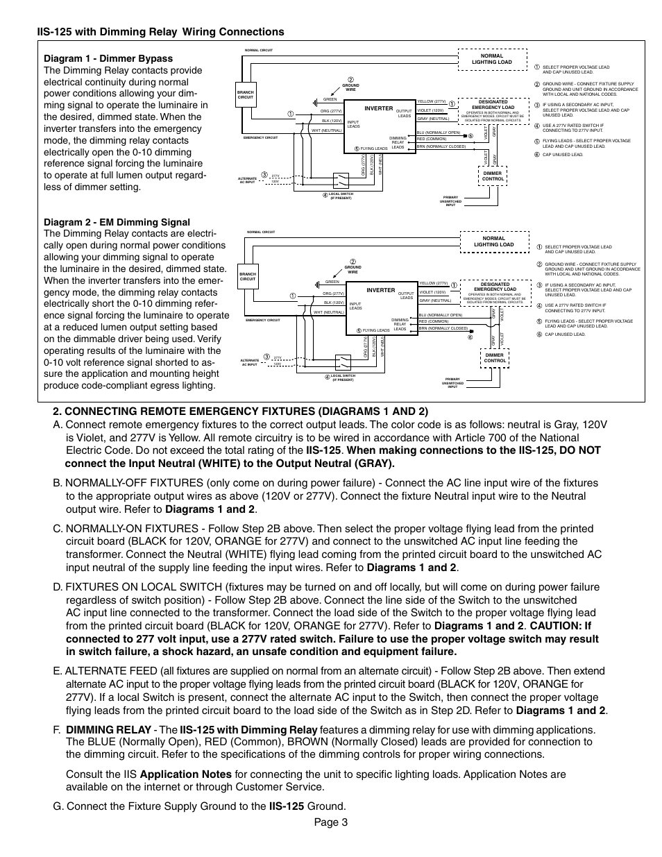 Page 3 | IOTA IIS-125-SM-DR User Manual | Page 3 / 4