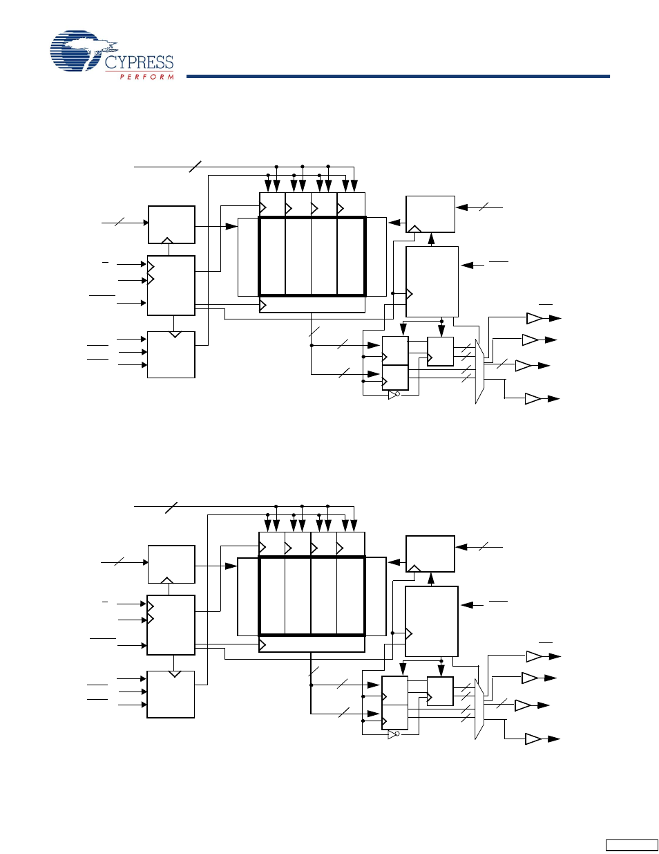 Logic block diagram (cy7c1163v18), Logic block diagram (cy7c1165v18) | Cypress CY7C1165V18 User Manual | Page 3 / 29