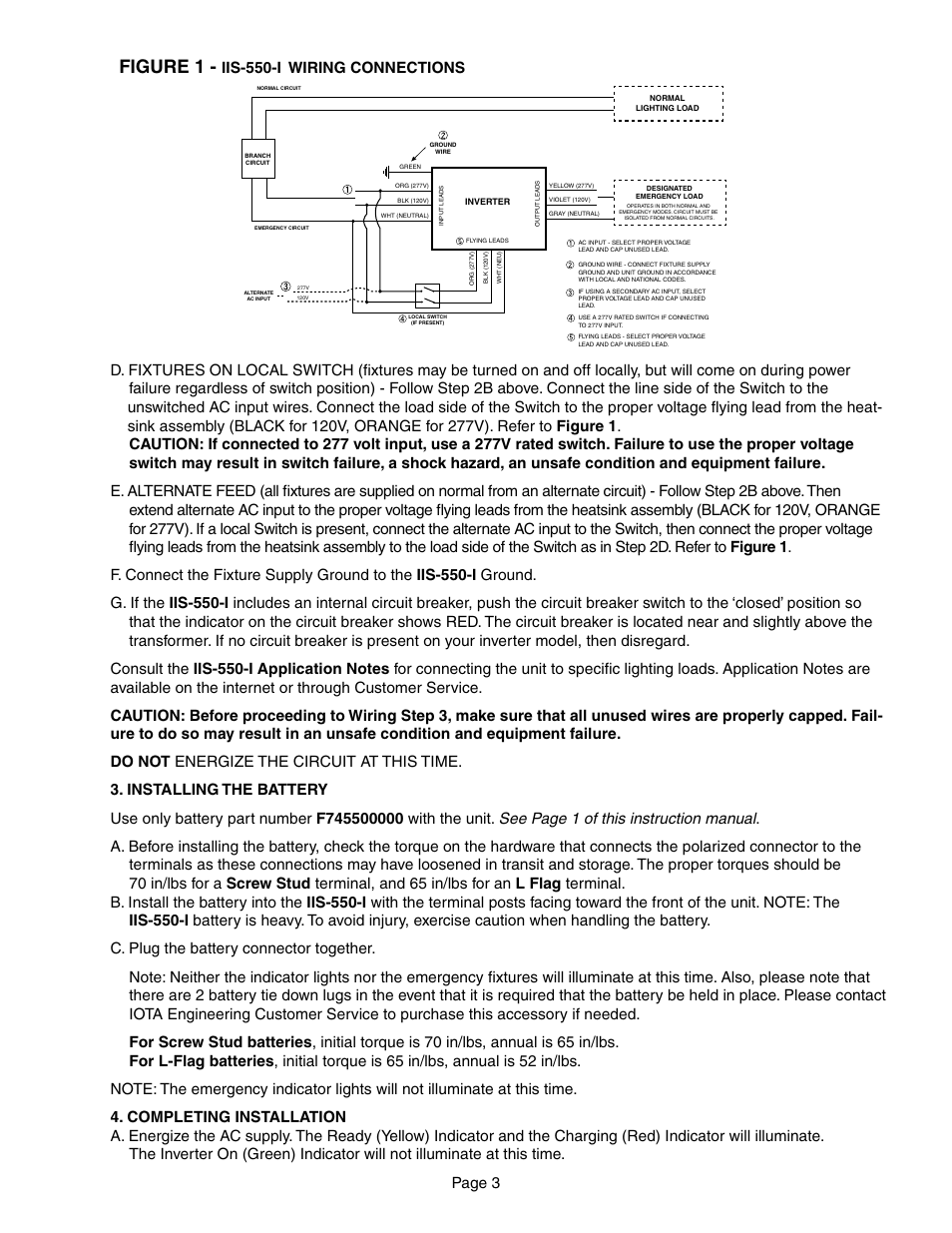 Figure 1, Page 3 | IOTA IIS-550-I User Manual | Page 3 / 4