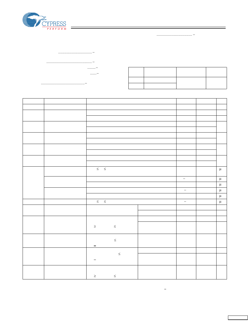 Maximum rating, Operating range, Electrical characteristics | Cypress CY7C1334H User Manual | Page 7 / 13