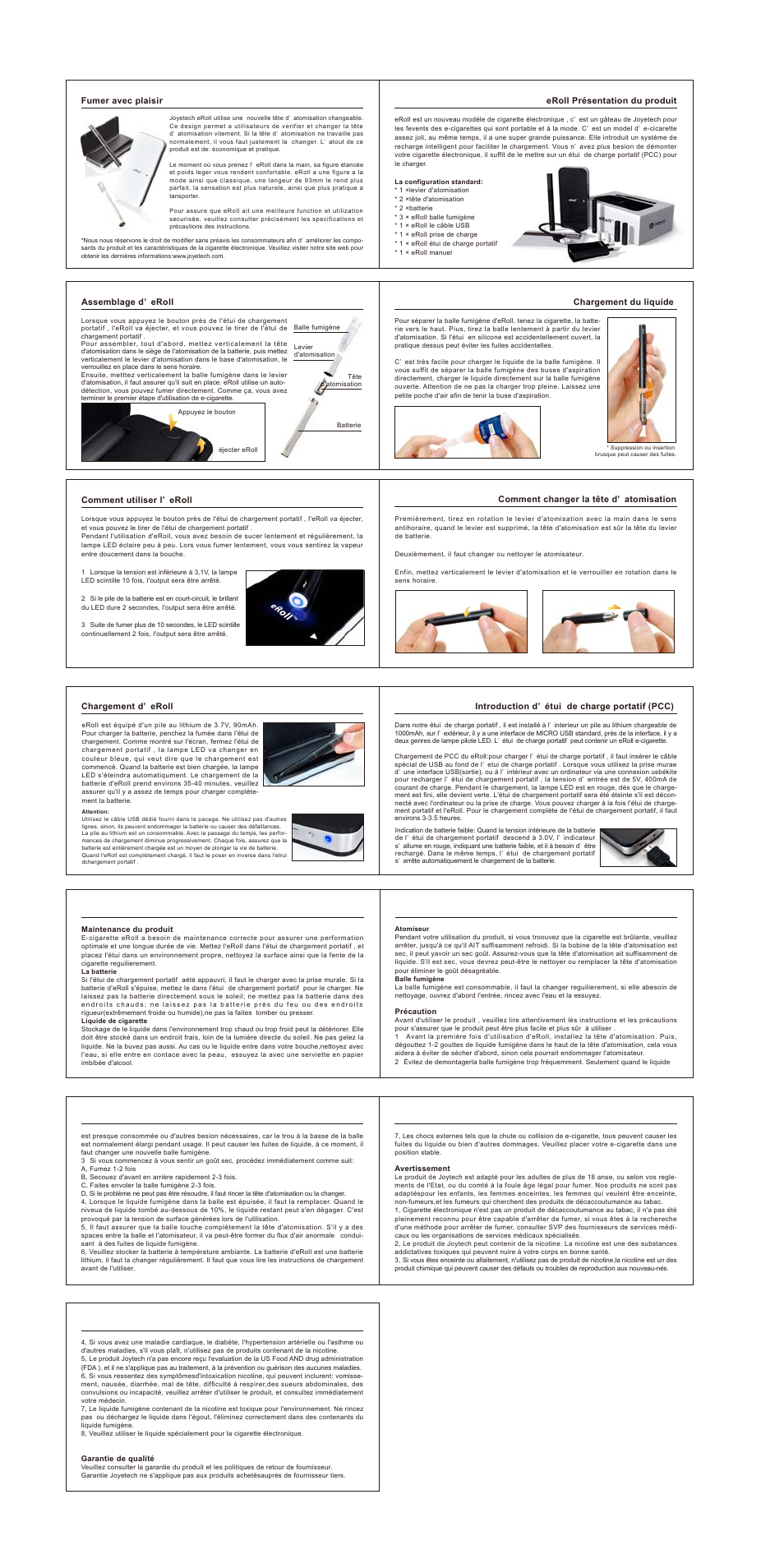 Joyetech eRoll User Manual | Page 4 / 9