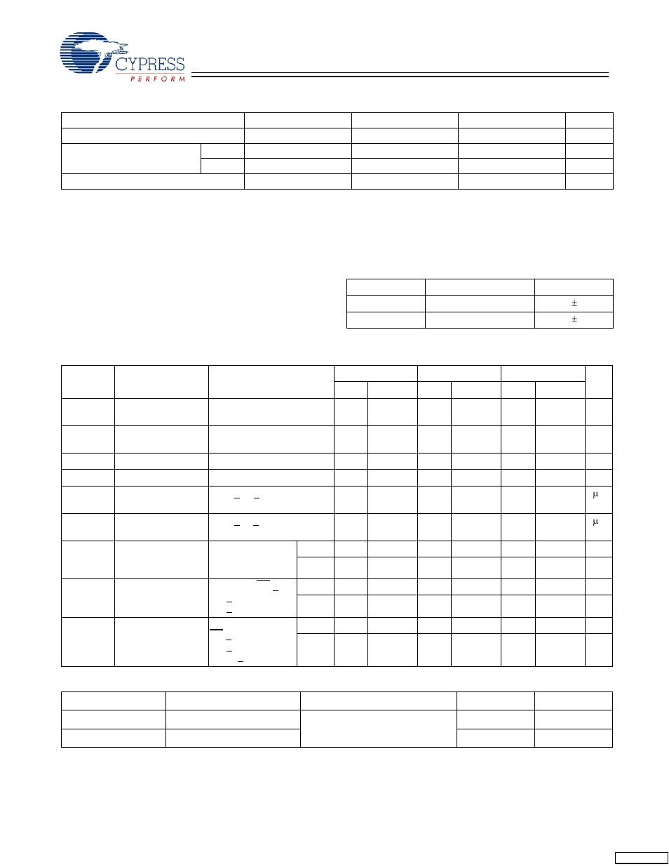 Maximum ratings, Selection guide, Operating range | Electrical characteristics, Capacitance | Cypress CY7C1018CV33 User Manual | Page 2 / 7