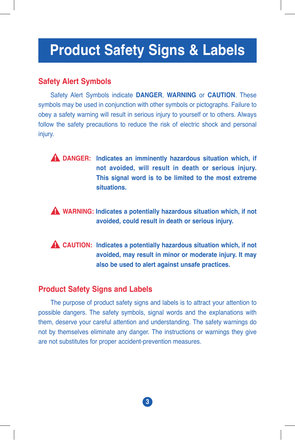 Product safety signs & labels | JUGS Sports MVP Baseball (1 wheel) Pitching Machine User Manual | Page 4 / 24