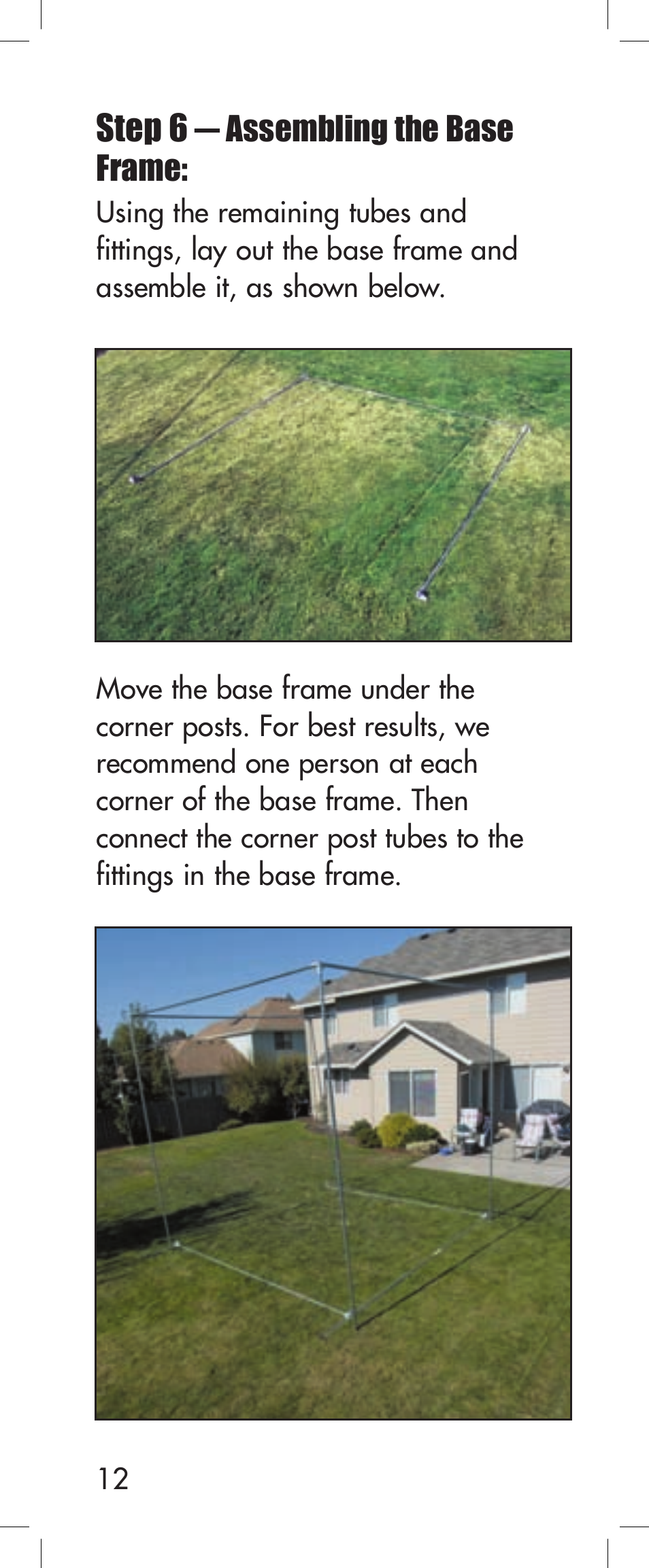 Step 6 | JUGS Sports Portable Free-Standing Sports Cage User Manual | Page 12 / 20