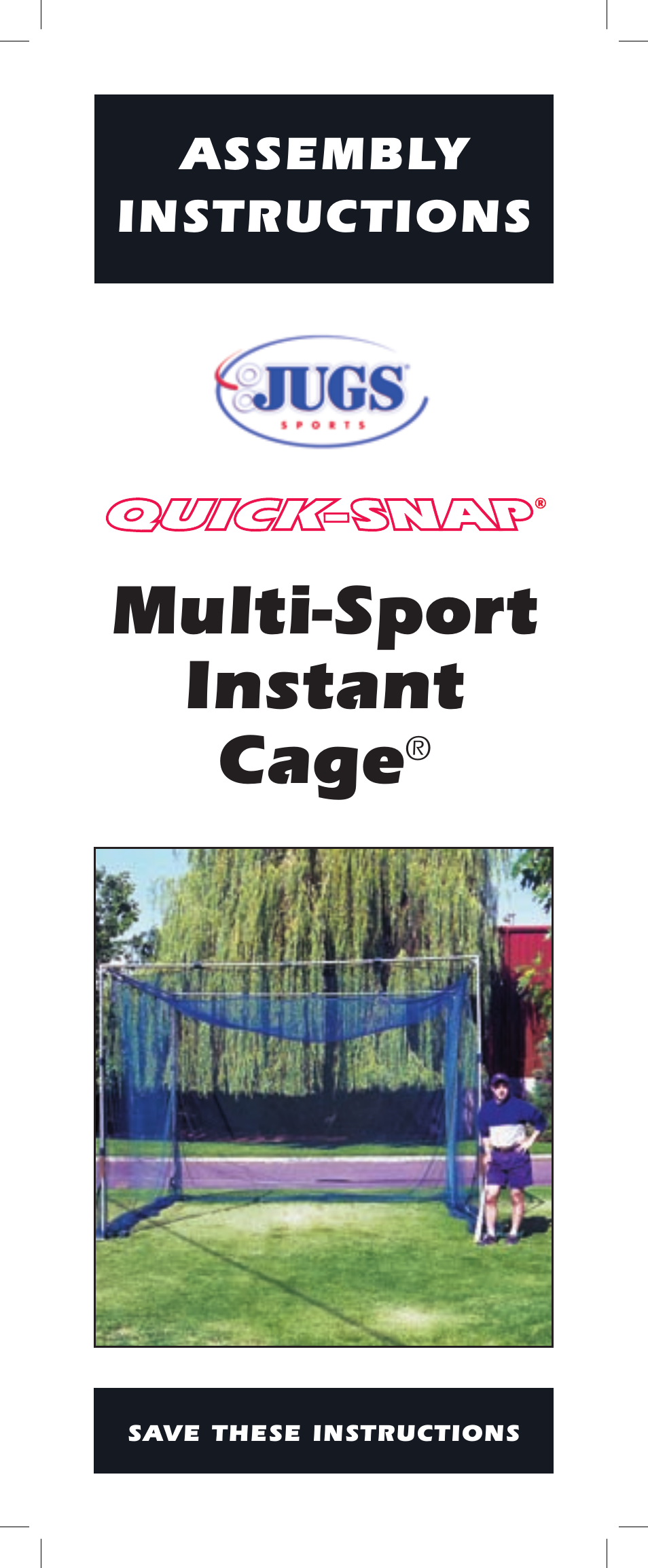 JUGS Sports Multi-Sport Cage User Manual | 16 pages