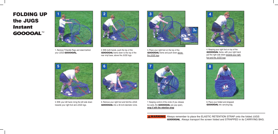 JUGS Sports Instant Gooooal User Manual | Page 2 / 2