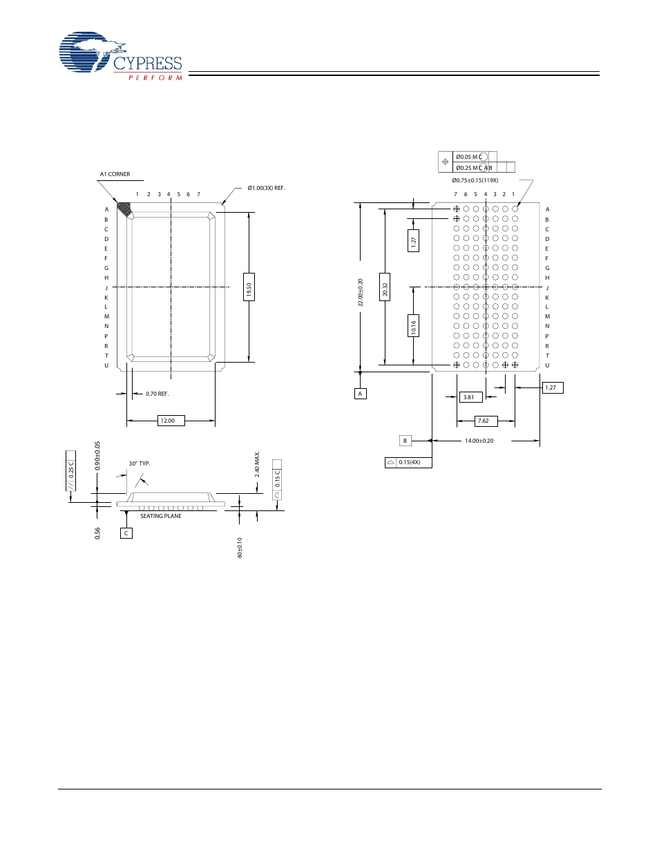 Package diagrams, Continued) | Cypress CY7C1338G User Manual | Page 16 / 17